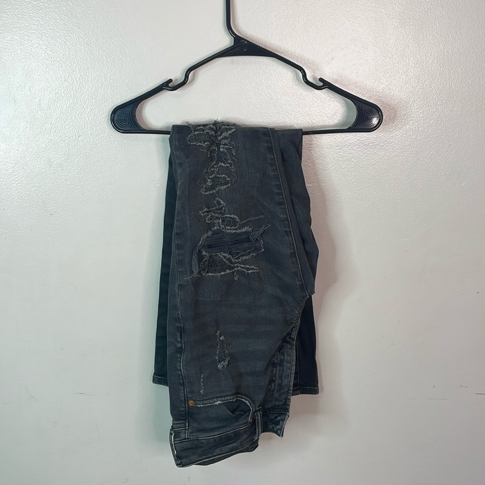 Black ripped jeans